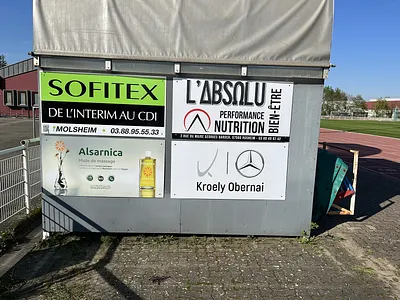 Panneau Sofitex branding design graphic design print