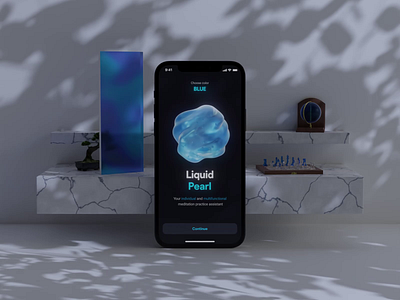 Liquid Pearl - AI assistant 3d aftereffects ai animation app black blender deform design glass interior iphone marble morphing motion motion graphics sphere ui voice assistant white