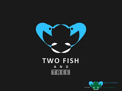 Two Fish and Tree Logo design art brand branding creative logo fish fishlogo graphic design graphic designer graphicdesigns graphicdesignservice graphics logo logodesigner logodesigners logodesigning logomakers logos needalogo twofishandtreelogo typography