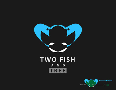 Two Fish and Tree Logo design art brand branding creative logo fish fishlogo graphic design graphic designer graphicdesigns graphicdesignservice graphics logo logodesigner logodesigners logodesigning logomakers logos needalogo twofishandtreelogo typography