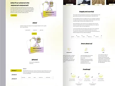 NFT Landing Page landing page mi minimal nft trend ui uiux uiuxdesign ux
