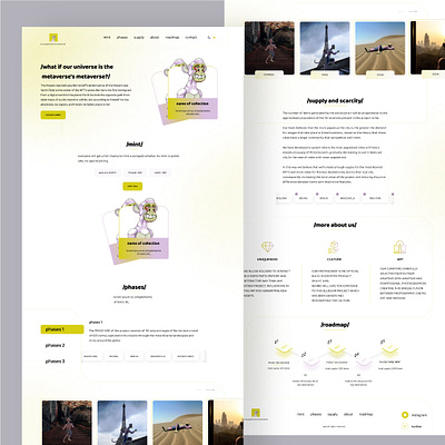 NFT Landing Page landing page mi minimal nft trend ui uiux uiuxdesign ux