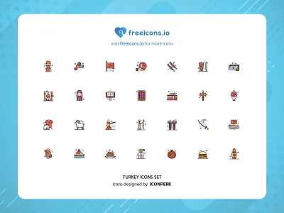 Free Turkey icons in various design styles branding design free icons icon illustration logo vector vector logo web