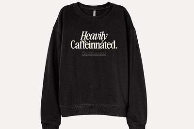 Awesome Serif on Merch :) 90s caffeine clothes clothing coffee fashion fashionable font layout merch merchandise print retro serif sweater type type layout typeface typography vintage