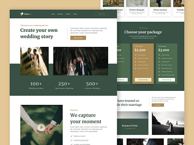 Mbojo.co landingpage ui webdesign wedding