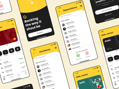 Finance Mobile App app app design bank banking business card clean design finance app financial fintech ios mobile mobile app mobile bank mobile ui money transactions transfer ui