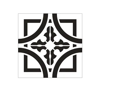Stencil Tile Design branding design graphic design illustratio illustration logo model vector