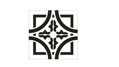 Stencil Tile Design branding design graphic design illustratio illustration logo model vector