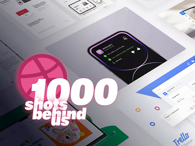 1000 shots behind us! after effect animation branding design illustration ui