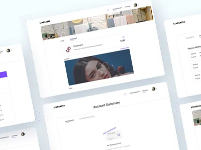 Web service - creating campaigns for influencers blogger branding design home homepage influencer ui uiux ux web web design web service webdesign