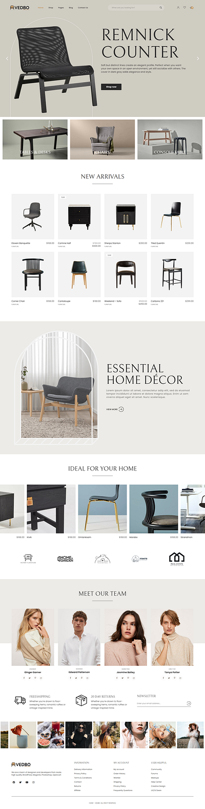 Furniture Store Website elementor elementor pro furniture responsive design store website website design wordpress wordpress developer