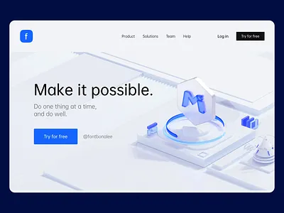 3D Web Design 3d blender branding c4d design web