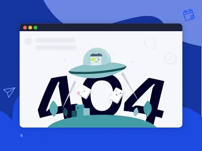 UFO 404 Error 404 404 error branding design empty state error illustration logo ui