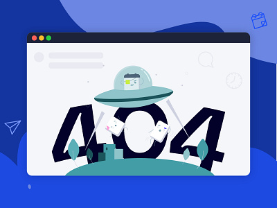 UFO 404 Error 404 404 error branding design empty state error illustration logo ui