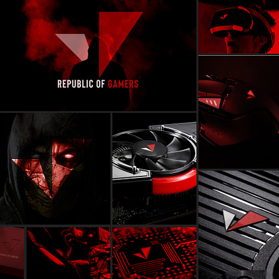 ASUS Rog Rebranding adobe brand identity branding design logo logotype minimal minimalist