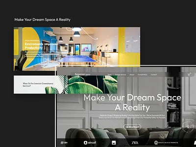 Interior Decoration website branding design flat graphic design illustration interior decoration logo logodesign mobile responsiveness ui ux vector web