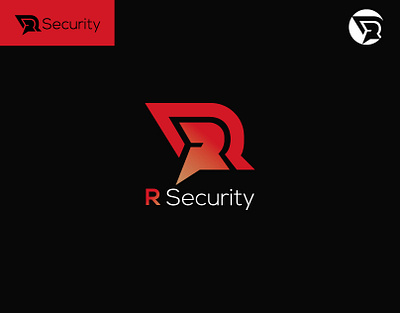 R Security Logo| R Letter Logo| Security Logo| Brand| red