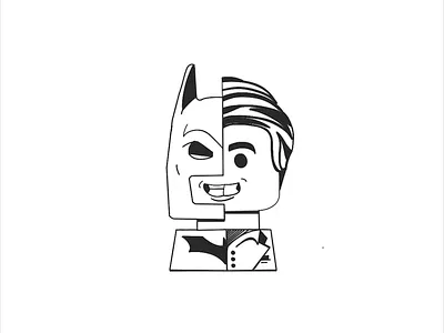 Inktober 26 - Ego batman design illustration inktober lego