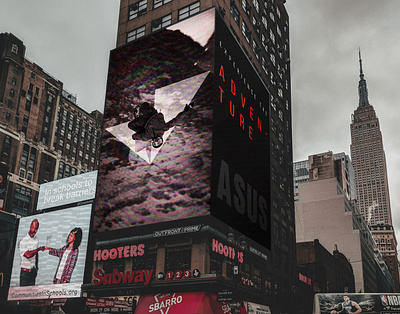 ASUS Conceptual Rebranding Billboard-2 adobe brand identity branding design logo logotype minimal minimalist