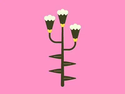 Spring Weed digital illustration flower illustration plant spring weed