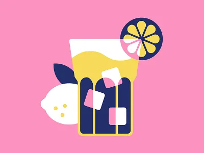 Lemonade digital illustration drink illustration lemon lemonade summer