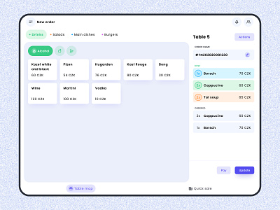 Immerly POS design gastro ipad mobile pos product software ui uiux ux visual