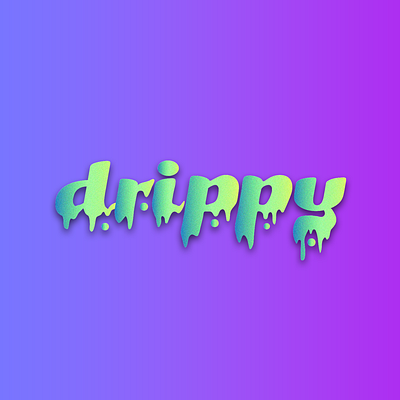 Drippy Text Illustration graphic design illustration text illustration