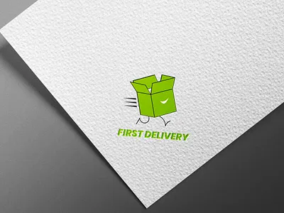 First Delivery Logo courier creative logo delivery express first food icon logo service vector