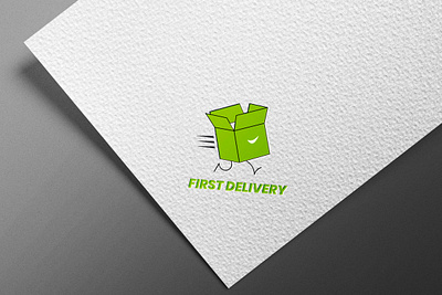 First Delivery Logo courier creative logo delivery express first food icon logo service vector