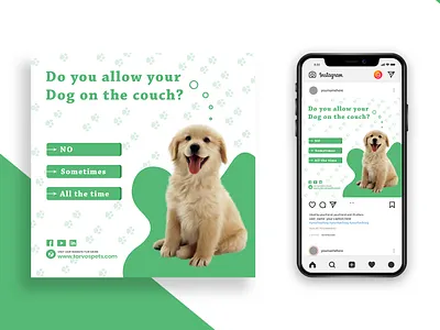 Pet Instagram Banner | Social Media Banner | Facebook Ads ads banner design discount post dog facebook ads facebook cover facebook post fast food instagram banner instagram post pet ad pet post pet shop pets poster print restaurant food menu social media ads social media design social media post