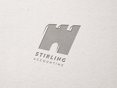 Stirling Accounting Logo branding design graphic design illustration logo typography vector