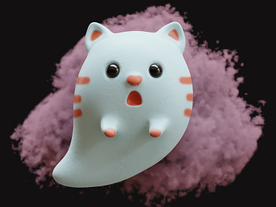 Ghosty 👁 3d 3dart 3dillustration 3dmodeling 3dwork blender design illustration