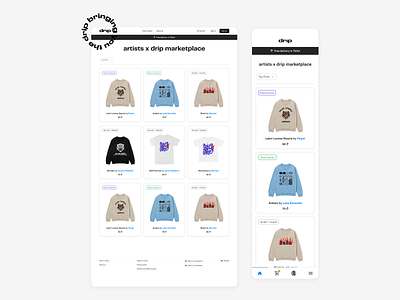 Drip.ge / E-commerce website casestudy ecommerce landing page responsive servicedesign ui userflow ux ui website