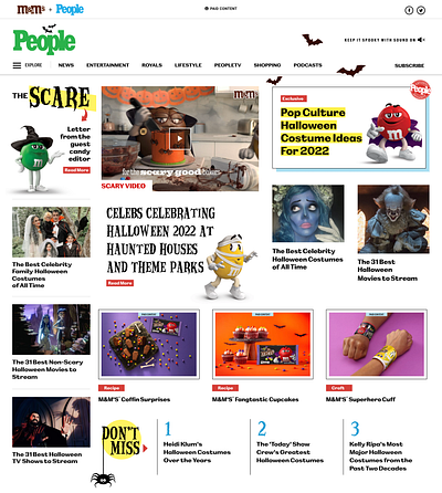 M&M's/People: The Scare animation branded content branding creative direction data insights design logo lottie ui ui ux web