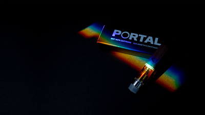 Portal Packaging brand identity branding design graphic design logo logo design packaging packaging photography product design psychedelic psychedelic design vape vape design