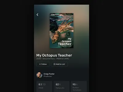 Documentary Movies Database android app documentary documentary movies film imdb interface ios mobile mobile app movie movie databse movies ui ux video web web application website