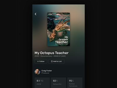 Documentary Movies Database android app documentary documentary movies film imdb interface ios mobile mobile app movie movie databse movies ui ux video web web application website