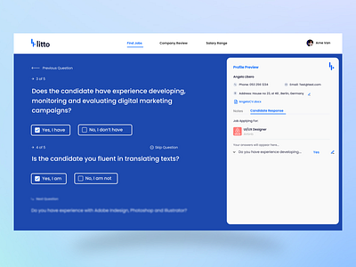 Litto - CV Validation 1 branding design minimal ui uidesign uiux uxdesign