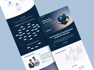 Website Design : Home page blue design homepage illustration landingpage product ui ux vector website