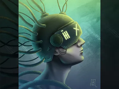 Cyberpunk cyber cyberpunk digitalart digitalillustration digitalpaint future futuristic illustration neuromancer photoshop sci fi scifi