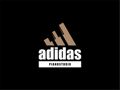 ADIDAS AND PIANO LOGO DESIGN branding design graphic design icon illustration logo typography