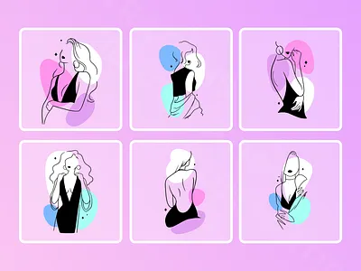 Elegant Women Lingerie | Line Art art artwork design digital elegant illustration line lingerie vector women