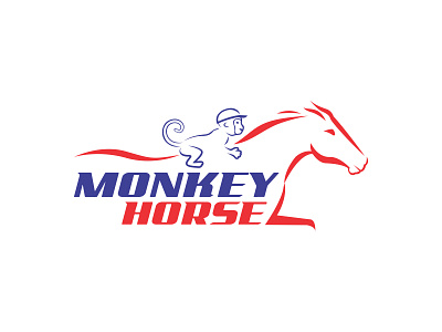 Monkey Horse Logo branding design graphic design illustration logo vector