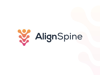 AlignSpine Logo branding design graphic design illustration logo typography vector