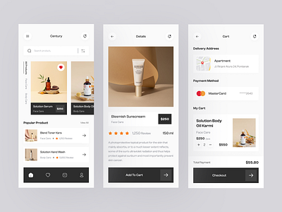 Skincare Beauty App Design beauty beauty design beauty design app design e commerce mobile mobile design shop skincare skincare app skincare app design skincare e commerce skincare mobile app skincare product ui uidesign uiux uiuxdesign