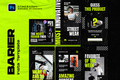 Barier Fashion Streetwear Instagram Template story