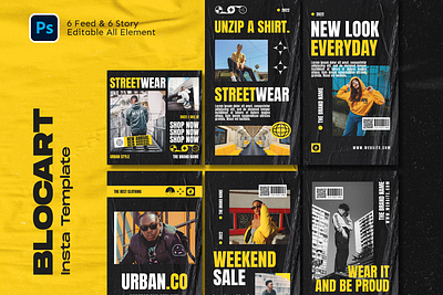 Blocart Fashion Streetwear Instagram Template story