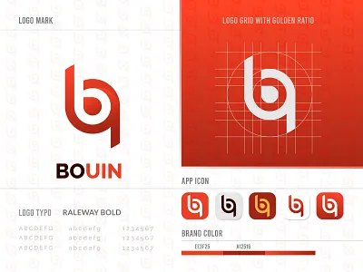 Bouin Abstract Grid Ratio Logo Design.jpg abstract logo bouin logo branding design golden ratio logo grid logo illustration illustrator letter logo logo modern modern logo monogram logo red logo simple logo stylish ui ux vector