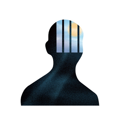 ‘What is freedom?’ editorial freedom graphic illustration light man meaning minimal philosophy prison spot textures