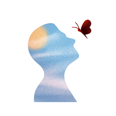 ‘What is freedom?’ butterfly determinism editorial freedom graphic illustration magazine man meaning minimal philosophy sky spot sun view